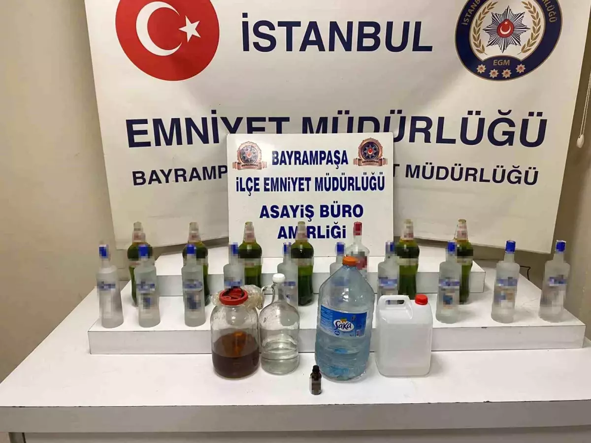 Bayrampaşa’da Sahte İçki Operasyonu