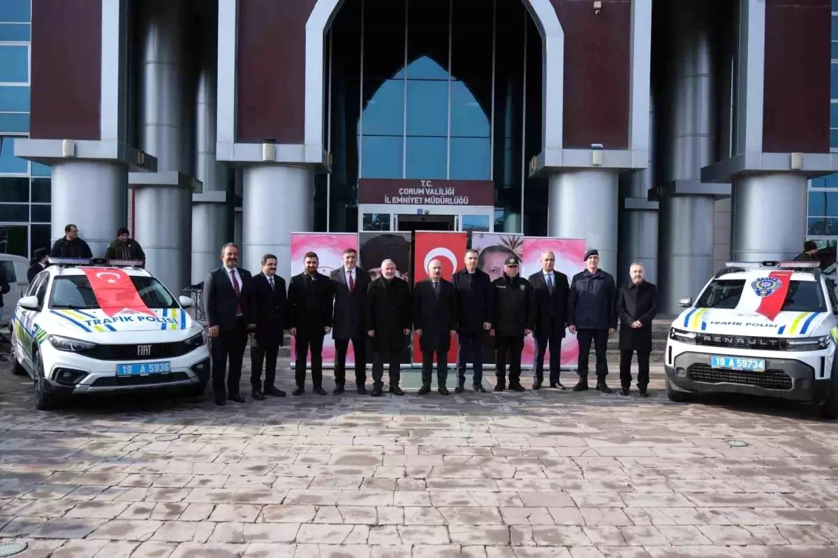 Çorum Emniyet Müdürlüğü’ne 21 Araç Tahsis Edildi